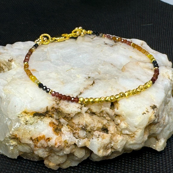 Tundra Sapphire and Vermeil Dainty Bracelet - Picture 10 of 13